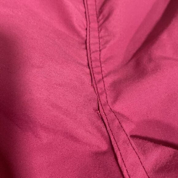 Vintage L.L. Bean Full Side‎ Zip Nylon Wind Pants Magenta Size M USA Y2K Hiking - Picture 7 of 11